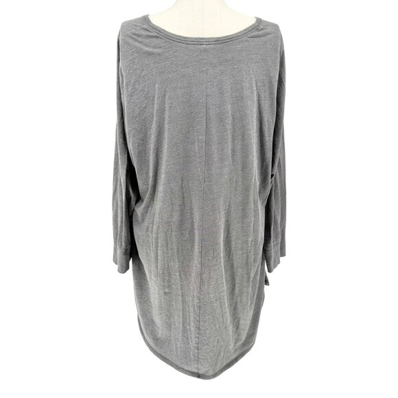 Cacique Sleep Shirt Womens 26/28 Gray Don't Quit Your Day Dream Soft Cotton Poly - Picture 7 of 8